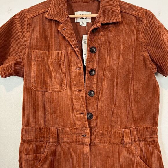 Urban Outfitters BDG Chocolate Brown Smith Corduroy Coverall Jumpsuit Small - Picture 7 of 7
